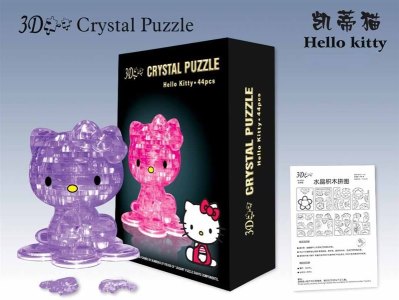 ASSEMBLE CRYSTAL PUZZLE (KITTY) 2COLOR - HP1009795