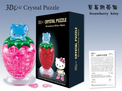 ASSEMBLE CRYSTAL PUZZLE (STRAWBERRY) 2COLOR - HP1009796