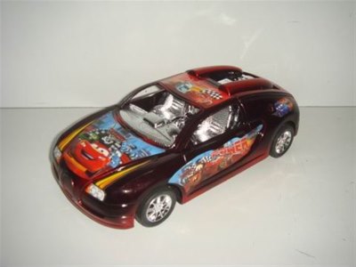 FRICTION CAR W/PLATING SEAT RED/BLUE/BLACK - HP1009899