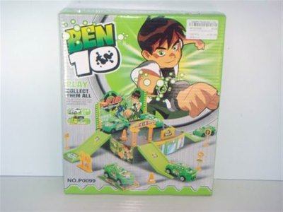 RAIL PARKING LOT W/1 BEN10 FREE WAY CAR - HP1010095