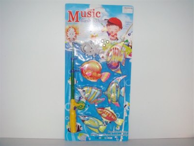 FISHING GAME W/MUSIC & LIGHT (TRANSPARENT) - HP1010355