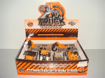 FRICTION CONSTRUCTION CAR 6PCS/DISPLAY BOX - HP1010423