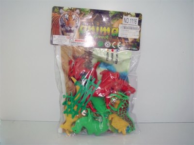 ANIMAL PLAY SET W/MAP(9PCS) - HP1010529