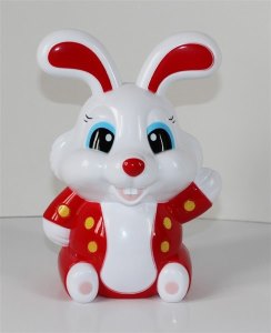 RABBIT MONEY POT RED/BLUE/YELLOW - HP1010680