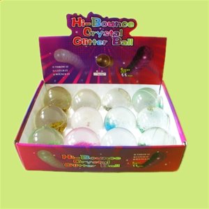 55MM WATER BALL W/FLASHING LIGHT 12PCS/DISPLAY BOX 4COLOR - HP1010693