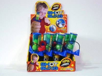 SLINGSHOT PLAY SET W/CANDY HOLDER 12PCS DISPLAY BOX - HP1010991