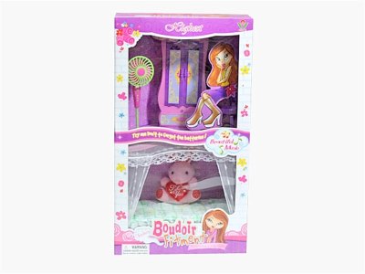 FURNITURE PLAY SET W/DOLL & LIGHT & MUSIC - HP1011047