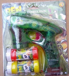 BEN10 TRANSPARENT BUBBLE GUN W/LIGHT & MUSIC - HP1011115