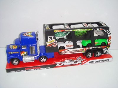 FRICTION TRUCK W/2 ANIMAL & 2 CAR - HP1011334