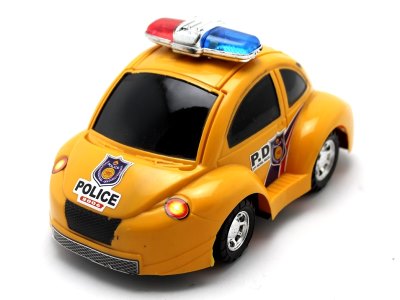 FRICTION PAINTING POLICE CAR RED/BLUE/YELLOW - HP1011527