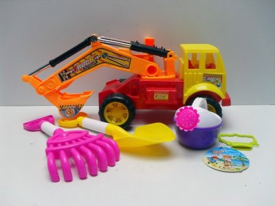 BEACH SET W/CONSTRUCTION CAR - HP1011680