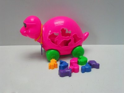 TURTLE BLOCK W/STRING (8PCS) - HP1011718