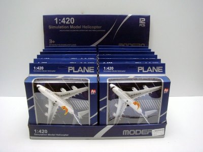 PULL BACK PLANE SET W/LIGHT & MUSIC 12PCS/DISPLAY BOX  - HP1012050