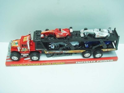 FRICTION TRUCK W/F1 FREE WAY CAR RED/BLUE - HP1012146