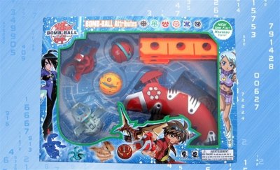 3.2CM DISTORTION BOMB W/CARD(4PCS)& LAUNCHER  - HP1012149