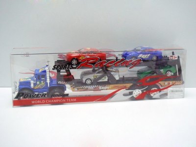 FRICTION TRUCK W/4FREE WAY CAR RED/BLUE - HP1012221