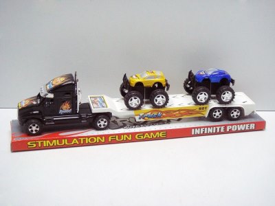 FRICTION TRUCK W/2FREE WAY CAR RED/BLACK - HP1012222