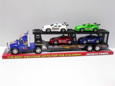 FRICTION TRUCK W/4FREE WAY POLIC CAR RED/BLUE - HP1012236