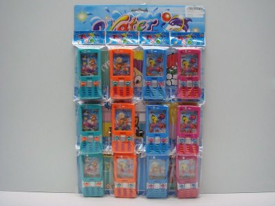 WATER GAME (12PCS MOBILEPHONE) BLUE/ORANGE/GREEN/RED - HP1012257