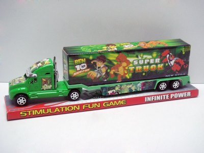 BEN10 FRICTION CONTAINER CAR GREEN - HP1012277