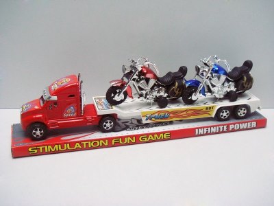 FRICTION TRUCK W/2 FREE WAY MOTOR RED/BLACK  - HP1012278