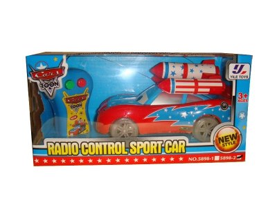 2 FUNCTION R/C CARS W/LIGHT & MUSIC (TRANSPARENT TIRE) - HP1012334