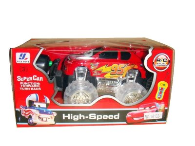 2FUNCTION R/C CARS W/LIGHT & MUSIC (TRANSPARENT TIRE) - HP1012335