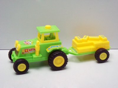 PULL BACK CARTON TRUCK YELLOW/GREEN 4ASST. - HP1012381