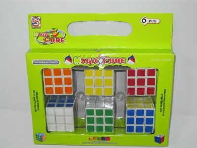 SOLID COLOR MAGIC CUBE 6PCS/DISPLAY BOX - HP1012442