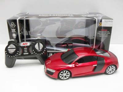 1:18 FOUR FUNCTION R/C CAR W/LIGHT RED/BLACK/SILVER - HP1012499