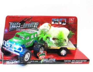 FRICTION TRUCK W/SHEEP & LIGHT 4COLOR - HP1012522