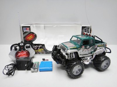 4FUNCTION R/C CAR W/LIGHT & CHARGER INCLUDED BATTERY RED/GREEN/SILVERY GREY - HP1012532