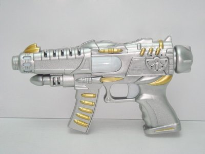 SPACE GUN W/VOICE & FLASHING LIGHT - HP1013012