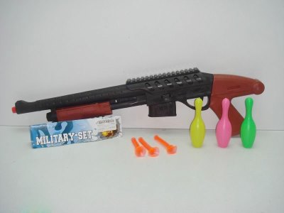 SOFT BULLET GUN W/BOWLING 2ASST. - HP1013072