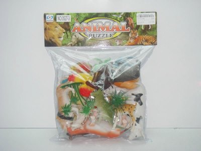 ANIMAL PIAY SET W/MAP（14PCS) - HP1013146