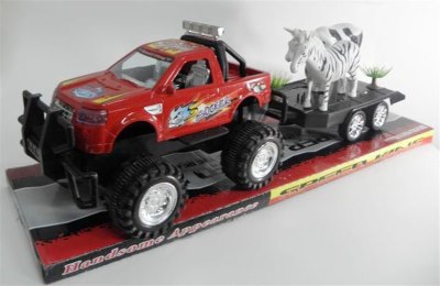 FRICTION TRUCK W/ANIMAL RED/BLACK - HP1013162