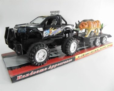 FRICTION TRUCK W/ TIGER & HIPPO RED/BLACK - HP1013165