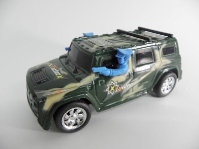 FRICTION MILITARY HUER TRUCK YELLOW/GREEN - HP1013192