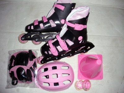 SKATING SHOES SET BLACK&PINK/BLACK&RED/BLACK&GREY/BLACK&BLUE/BLACK - HP1013237