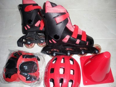 SKATING SHOES SET BLACK&PINK/BLACK&RED/BLACK&GREY/BLACK&BLUE/BLACK - HP1013238