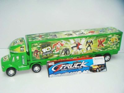 BEN10 FRICTION CONTAINER CAR GREEN - HP1013441