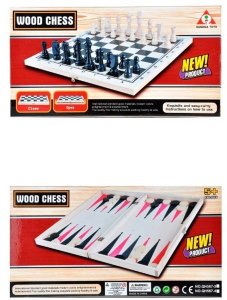 WOODEN CHESS 2 IN 1 - HP1013833