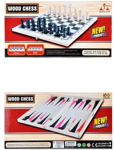 WOODEN CHESS 2 IN 1 - HP1013839