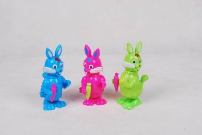 WIND UP CARTOON RABBIT BLUE/RED/GREEN - HP1013869