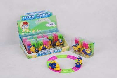 WIND UP CARTOON RAIL TRAIN 12PCS DISPLAY BOX 2ASST.2COLOR - HP1013873