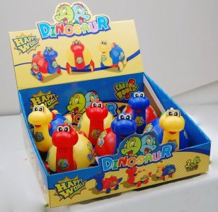 PULL LINE DINOSAUR W/BELL 6PCS  - HP1013901