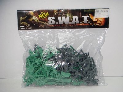 100PCS SOLDIER GREEN/BLACK - HP1014019