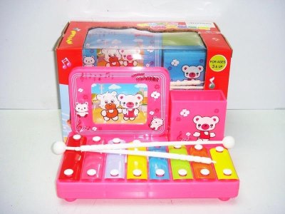 PENHOLDER XYLOPHONE PINK/LIGHT BLUE - HP1014103