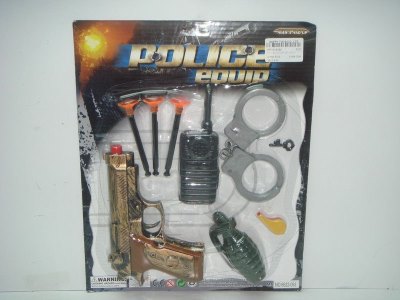 POLICE  PLAY SET W/GUN 2COLOR - HP1014566