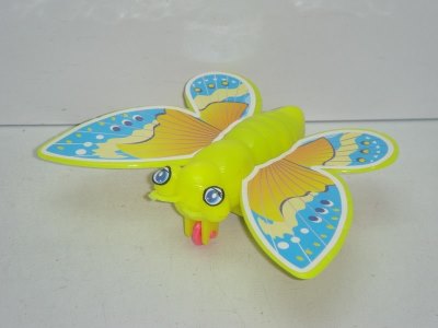 PULL BACK BUTTERFLY W/CANDY HOLDER RED/YELLOW/GREEN - HP1014786